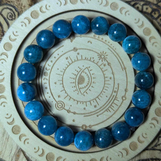 Blue Apatite Bracelet 10mm