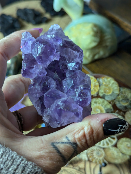 Amethyst standing raw Free form