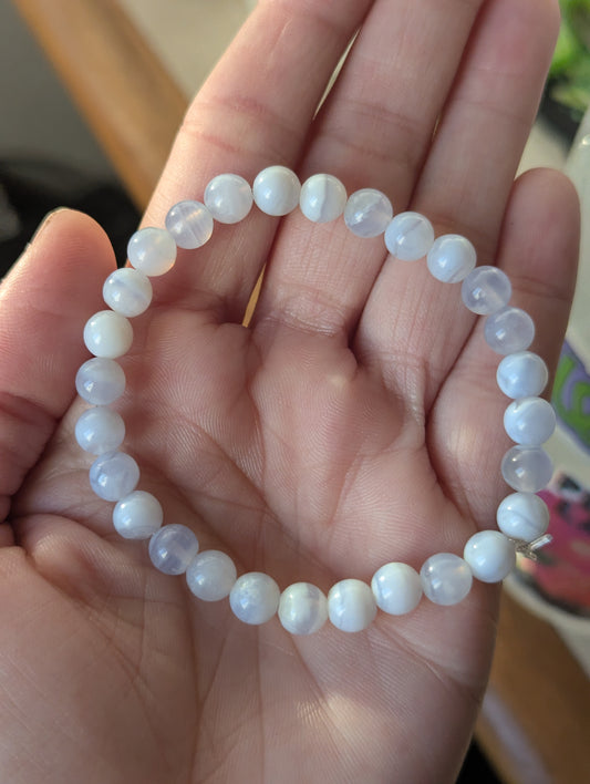 Blue lace agate bracelet