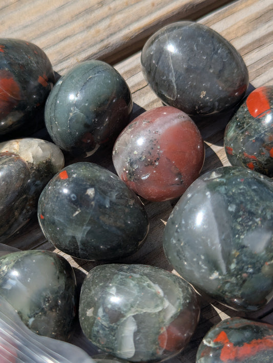 African Bloodstone tumbles
