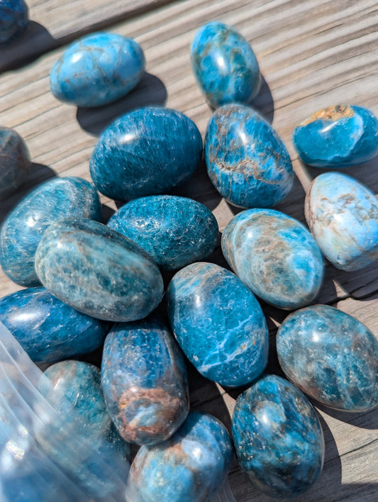 Blue Apatite tumble