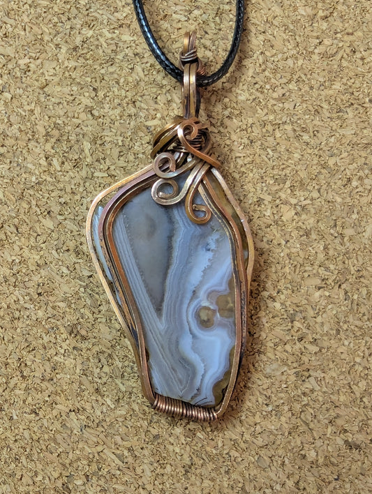 Bring me the slab 2 Aka agate copper wire wrap.